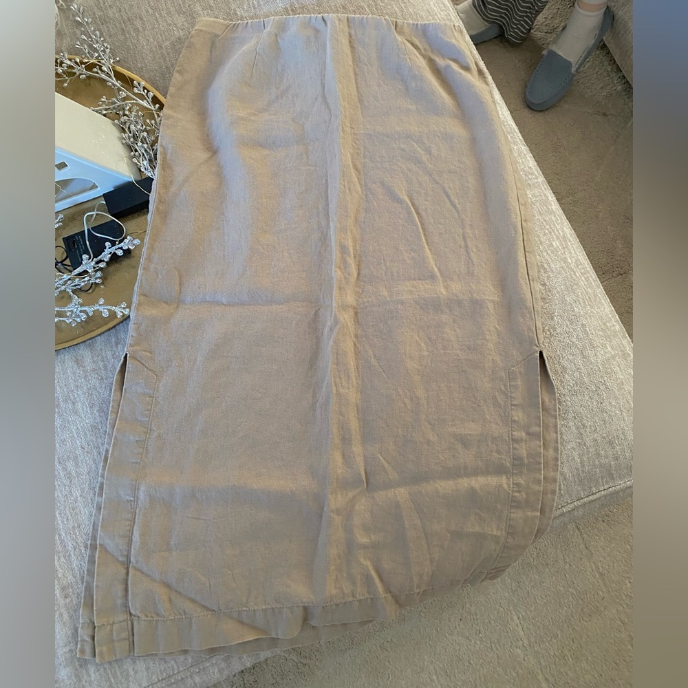 Vintage 100% Linen Skirt
